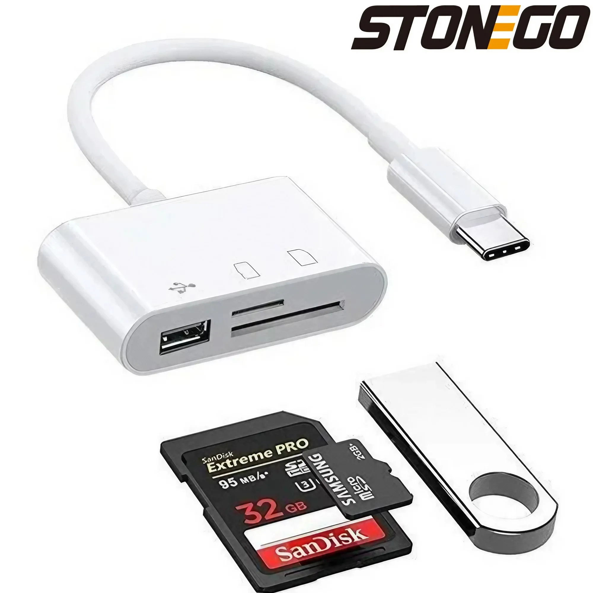 Многофункциональное устройство для чтения SD/TF карт 3 в 1 STONEGO, OTG адаптер 2,0/портов, совместимый с MacBook Pro, ноутбуком, ПК, камерой
Многофункциональное устройство для чтения SD/TF карт 3 в 1 STONEGO, OTG адаптер 2,0/портов, совместимый с MacBook Pro, ноутбуком, ПК, камерой