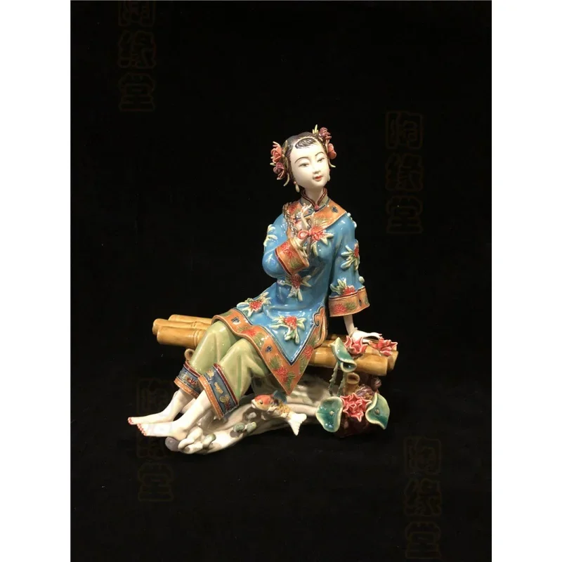 Ceramic crafts, figures, Chinese style ladies, lovely living room accessories, simple and creative furnishings
Ceramic crafts, figures, Chinese style ladies, lovely living room accessories, simple and creative furnishings