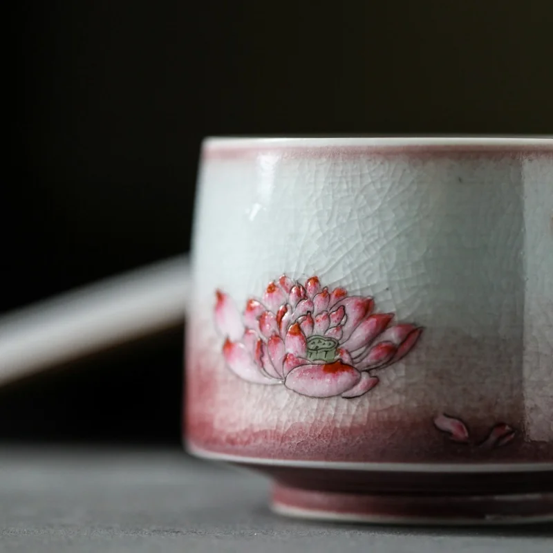Jingdezhen Handmade Ru Ware Natural Crack Hand-Painted Three-Dimensional Glass White Three Times Fired Beauty Kung Fu Tea Savori
Jingdezhen Handmade Ru Ware Natural Crack Hand-Painted Three-Dimensional Glass White Three Times Fired Beauty Kung Fu Tea Savori