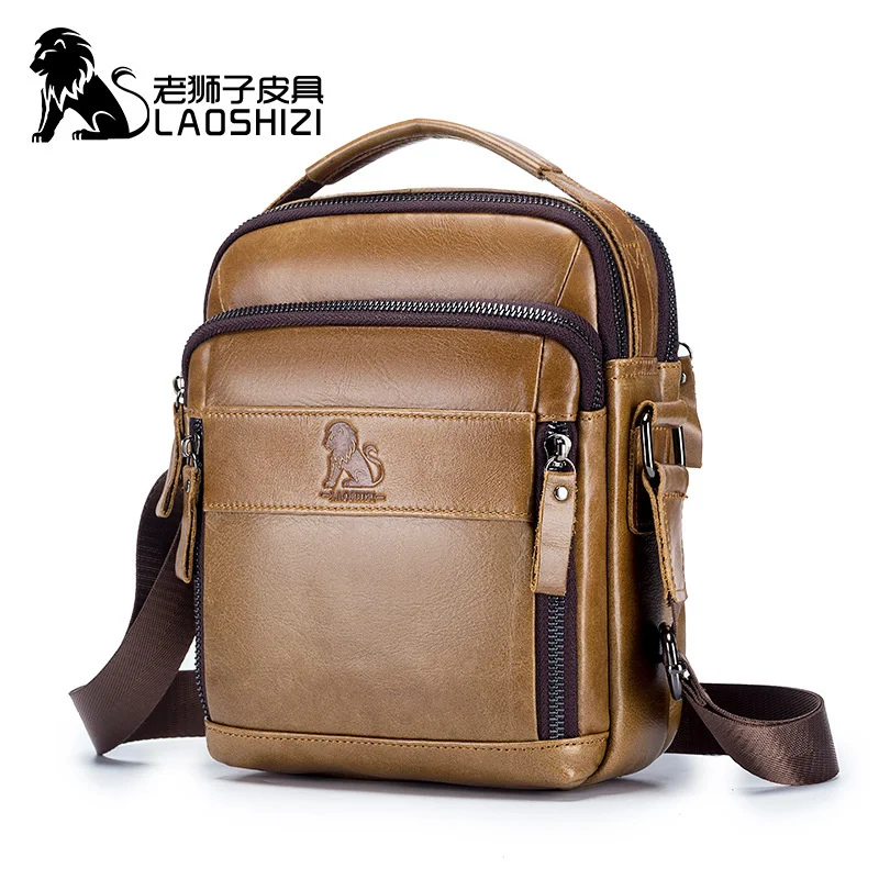 LAOSHIZI Brand 100% Genuine Leather Men's Shoulder Bags Messenger Bag for Men Crossbody Bags new Small Man Designer Handbag
LAOSHIZI Brand 100% Genuine Leather Men's Shoulder Bags Messenger Bag for Men Crossbody Bags new Small Man Designer Handbag