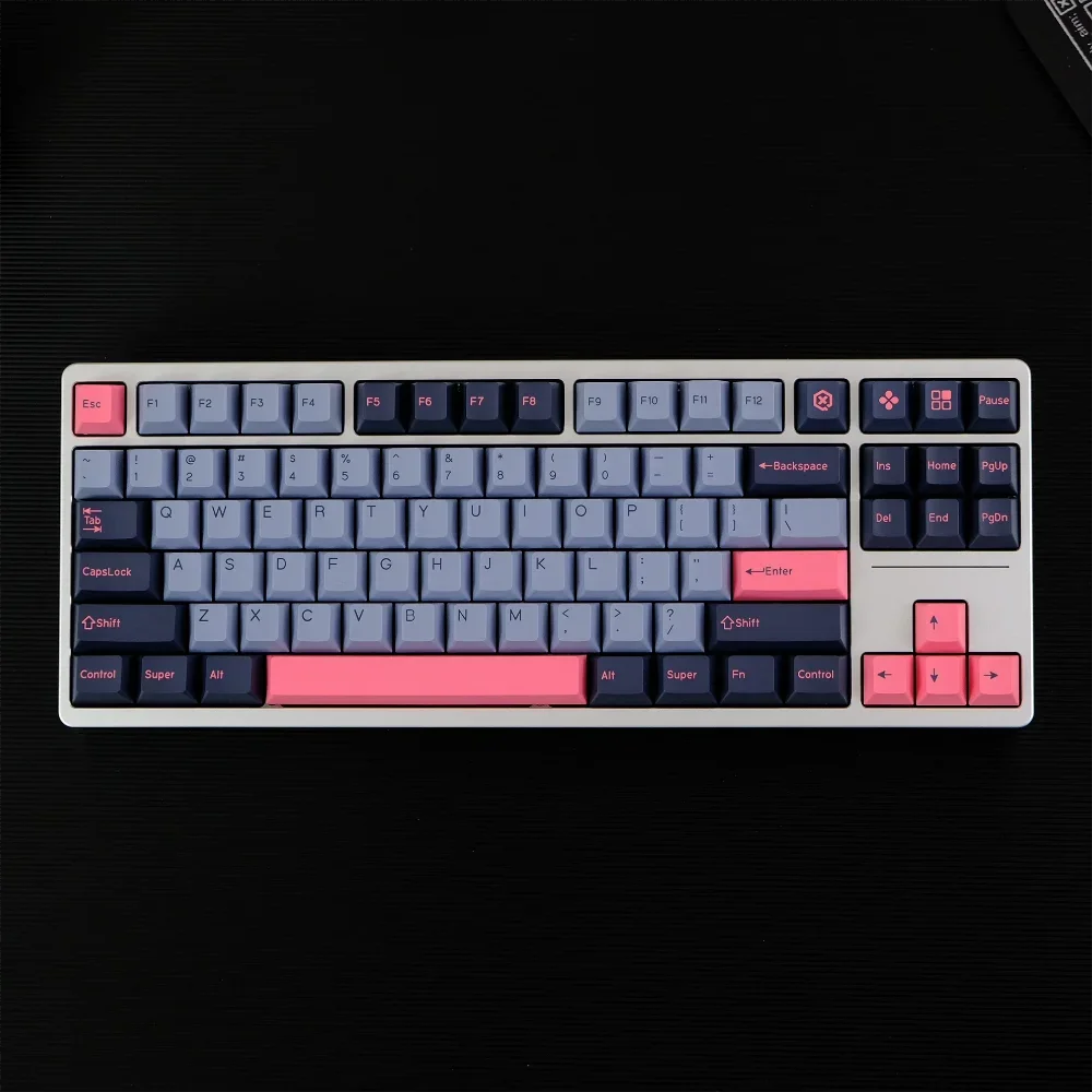 

QX 8008 Keycaps 170 Keys Pink PBT Double Shot Cherry Profile for 61 64 68 87 96 980 104 108 Mechanical Keyboard