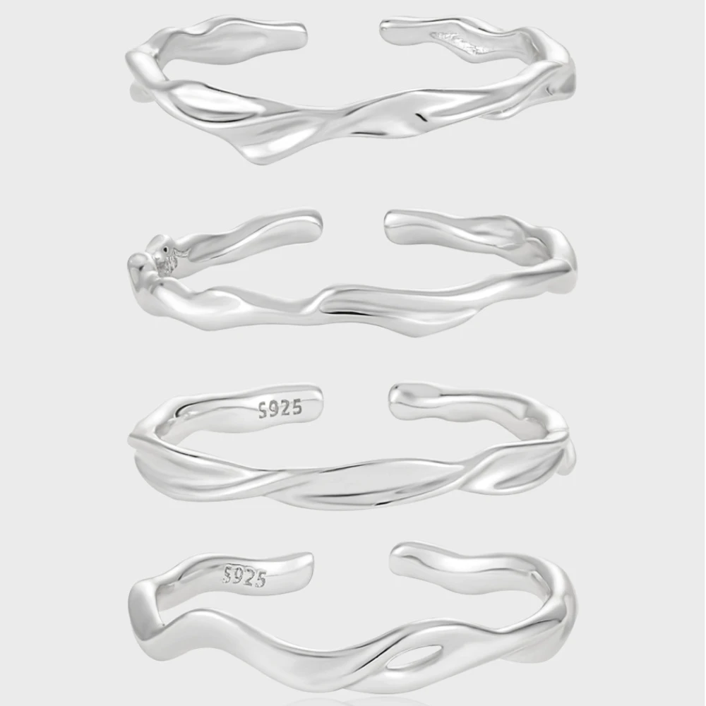 

Оригинальное дизайнерское кольцо, нестандартные ювелирные изделия, открытые кольца из стерлингового серебра, тонкое кольцо для модной девушки, свадьбы