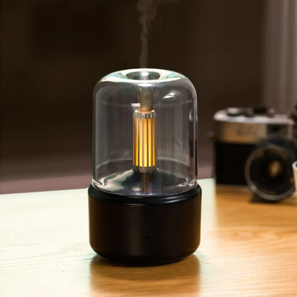 120ml New Candlelight Air Humidifier Aroma Diffuser Portable Cool Mist Maker Electric USB Fogger with LED Night Light
120ml New Candlelight Air Humidifier Aroma Diffuser Portable Cool Mist Maker Electric USB Fogger with LED Night Light