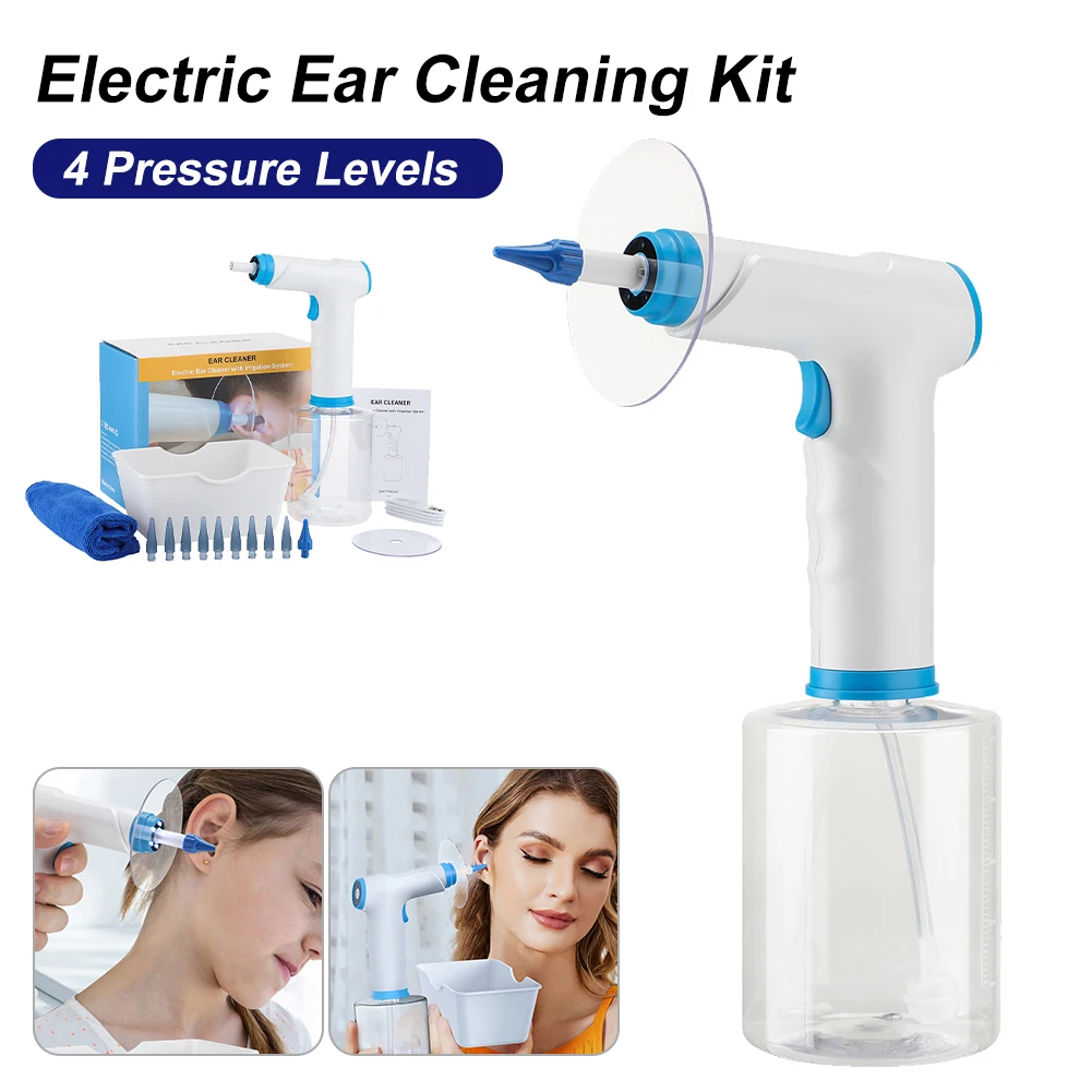Electric Ear Cleaner Kit Health Care Water Irrigation Automatic Earwax Remover For Adults Child Ear Canal Wash 4 Pressure Mode
Electric Ear Cleaner Kit Health Care Water Irrigation Automatic Earwax Remover For Adults Child Ear Canal Wash 4 Pressure Mode