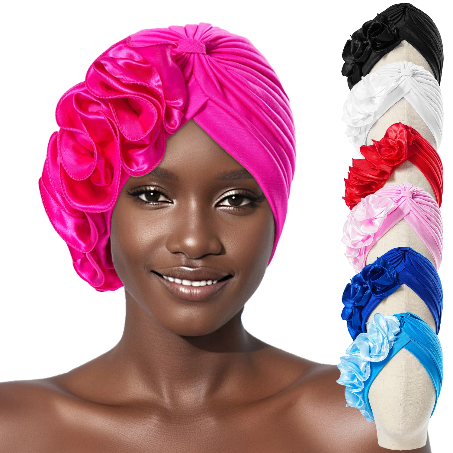 Ladies Big Flower Scarf Hat Balaclavas Bonnet Muslim Hat Chemo Cap Hijabs Headscarf Wedding Party Hat Head Wraps Turbante
Ladies Big Flower Scarf Hat Balaclavas Bonnet Muslim Hat Chemo Cap Hijabs Headscarf Wedding Party Hat Head Wraps Turbante