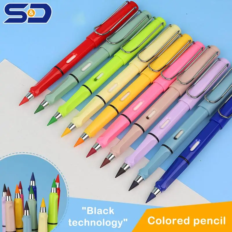 12Pcs Colorful Etern-al Pencil Replaceable Nibs Art Sketch Painting Unlimited Writing Pen Magic Erasable Refill School Supplies
12Pcs Colorful Etern-al Pencil Replaceable Nibs Art Sketch Painting Unlimited Writing Pen Magic Erasable Refill School Supplies