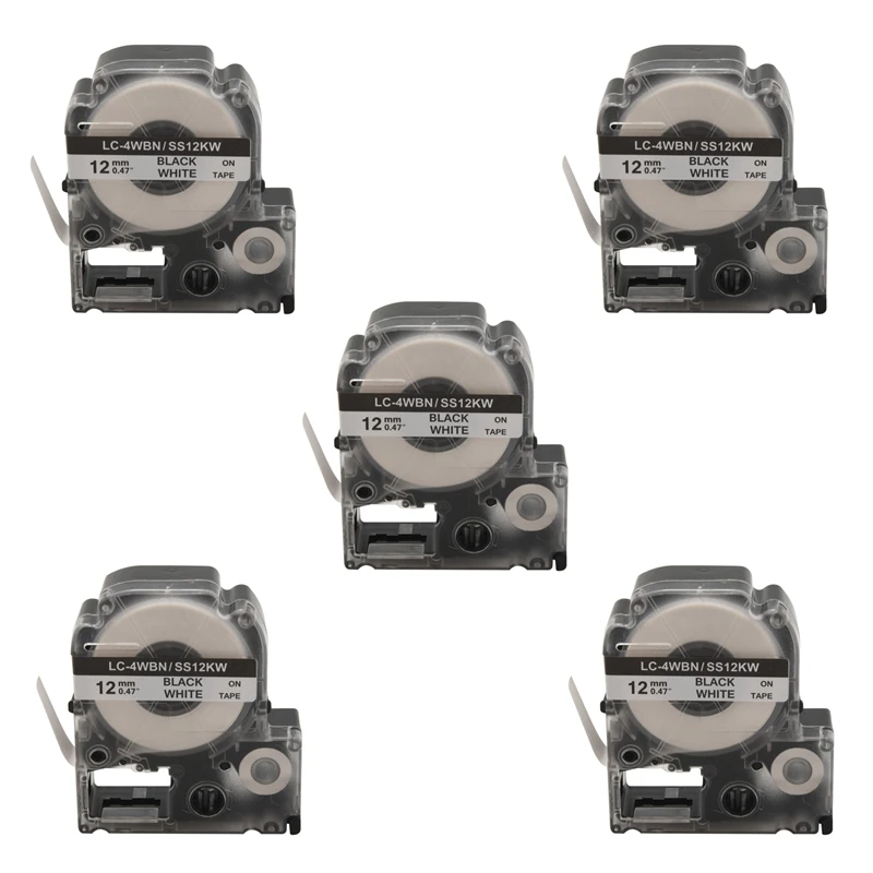 25 Pack Replace LK-4WBN LC-4WBN9(SS12KW) Label Tapes For Epson Labelworks LW300 LW400 LW500 LW700 Black On White
25 Pack Replace LK-4WBN LC-4WBN9(SS12KW) Label Tapes For Epson Labelworks LW300 LW400 LW500 LW700 Black On White