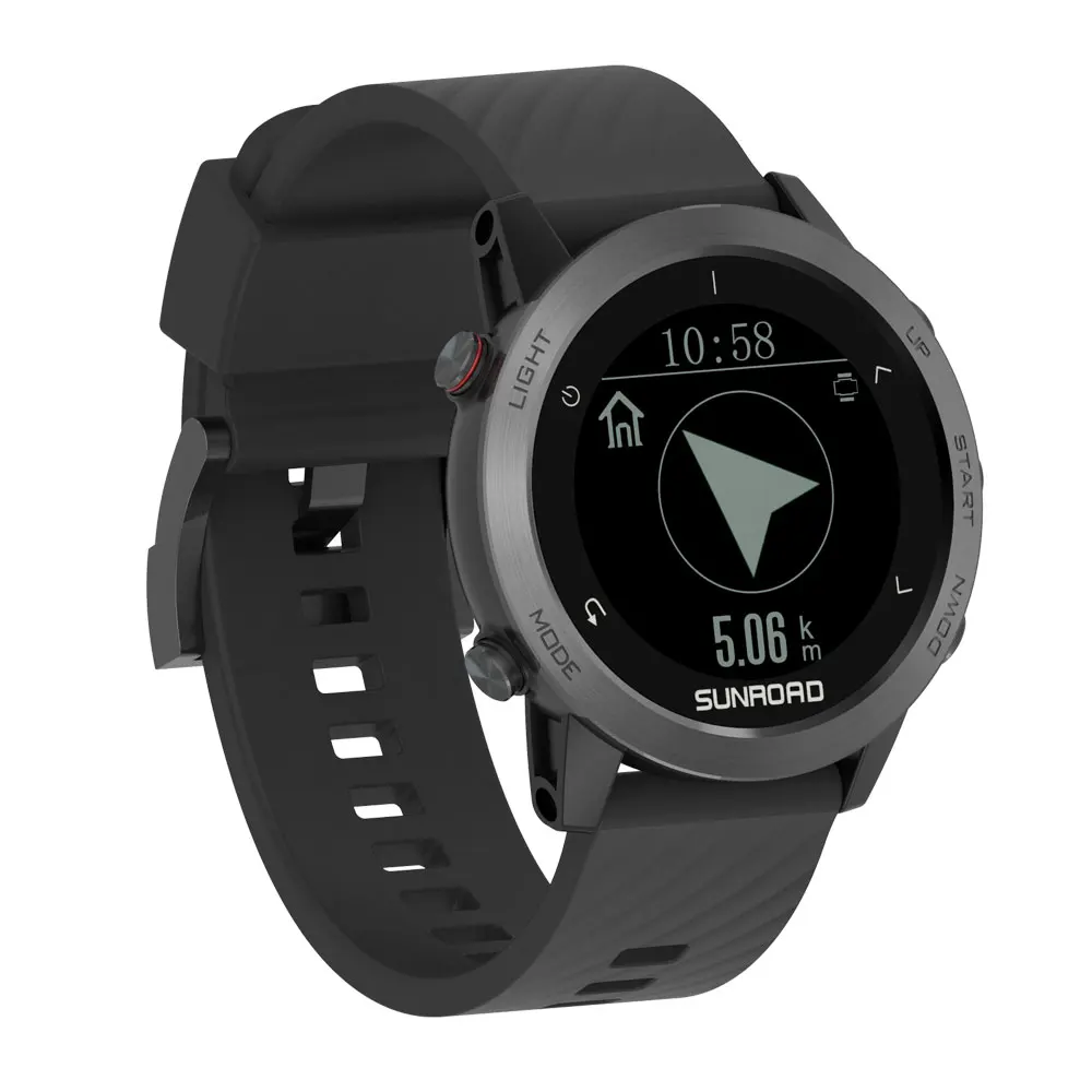 SUNROAD New GPS Watch Compass Mens' Digital Sports Watch Altimeter Barometer Compass Pedometer Waterproof Swim Watch
SUNROAD New GPS Watch Compass Mens' Digital Sports Watch Altimeter Barometer Compass Pedometer Waterproof Swim Watch