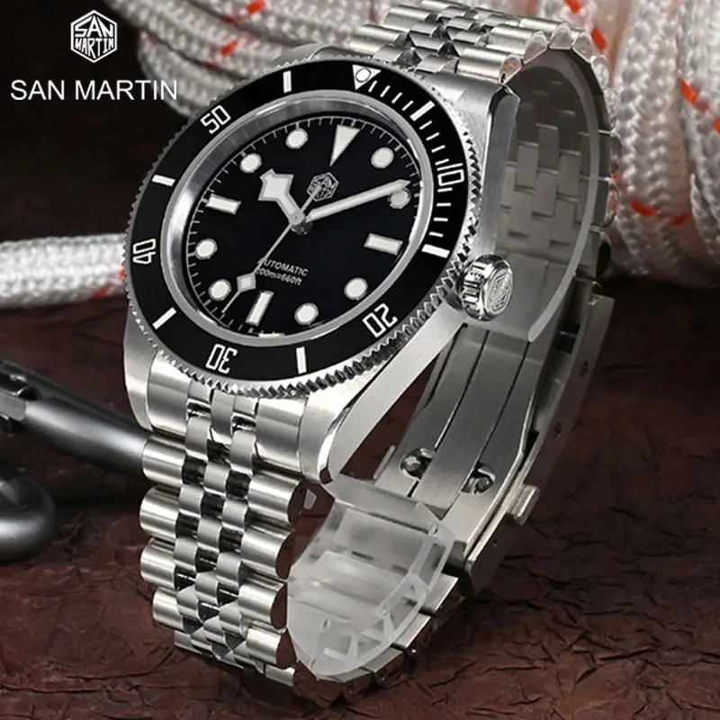 San Martin New Mens Watches 20Bar Waterproof Watch Top Brand Classic Timer NH35 Automatic Mechanical Sapphire Mens Watches
San Martin New Mens Watches 20Bar Waterproof Watch Top Brand Classic Timer NH35 Automatic Mechanical Sapphire Mens Watches