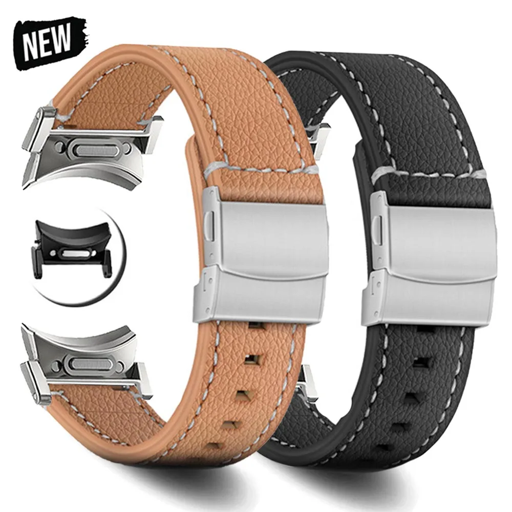 No Gaps Genuine Leather Strap For Samsung Galaxy Watch 6Classic 47mm 43mm 40 44mm For 5Pro 45mm Luxury Belt For 4Classic 42 46mm
No Gaps Genuine Leather Strap For Samsung Galaxy Watch 6Classic 47mm 43mm 40 44mm For 5Pro 45mm Luxury Belt For 4Classic 42 46mm