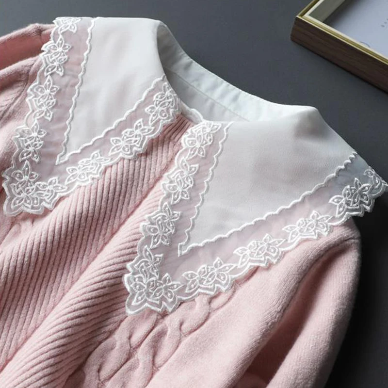 Linbaiway Lace Flower Detachable Collar for Women 2023 Embroidery Neck Tie Fake Collar Shirt Blouse Tops Removable Nep Kraagie
Linbaiway Lace Flower Detachable Collar for Women 2023 Embroidery Neck Tie Fake Collar Shirt Blouse Tops Removable Nep Kraagie