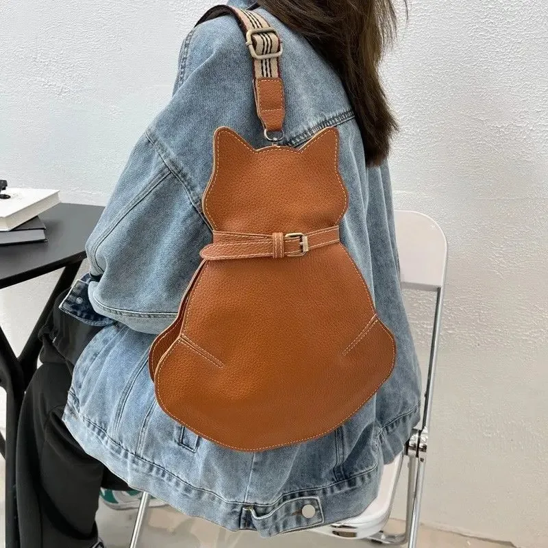 Harajuku Kawaii Cat Shape PU Crossbody Bag Solid Color Casual Shoulder Bag Halloween Girl's Purse Clutch Bag INS Waist Chest Bag
Harajuku Kawaii Cat Shape PU Crossbody Bag Solid Color Casual Shoulder Bag Halloween Girl's Purse Clutch Bag INS Waist Chest Bag