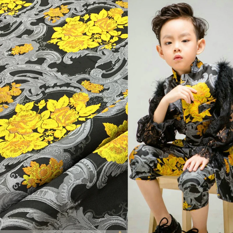 Jacquard Brocade Fabric Embossed Material Spring and Autumn Children's Costume Fabrics Brand Fashion Design Wholesale Cloth
Jacquard Brocade Fabric Embossed Material Spring and Autumn Children's Costume Fabrics Brand Fashion Design Wholesale Cloth