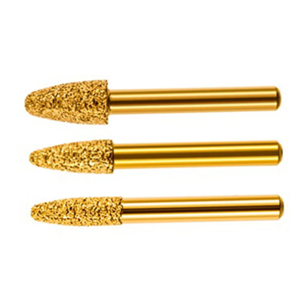 3Pcs Vacuum Brazed Diamond Burring Head Grinding File Polishing Bit Round Head Cylinder Type For Electric Grinder Rotary Tools
3Pcs Vacuum Brazed Diamond Burring Head Grinding File Polishing Bit Round Head Cylinder Type For Electric Grinder Rotary Tools
