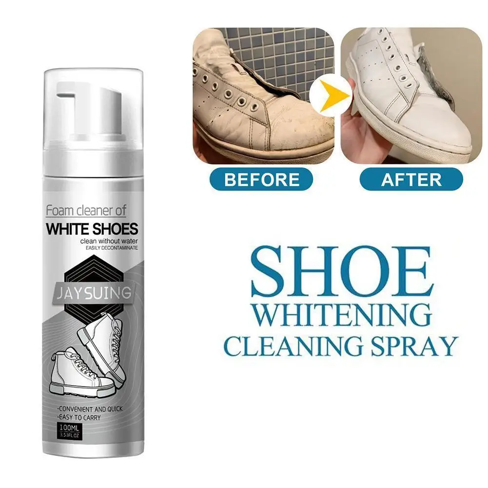 Foam Cleaner for White Shoes Whitening Magic Spray Get Rid of Dirty White Boot Sneaker Cleaning Stain Remove Yellow
Foam Cleaner for White Shoes Whitening Magic Spray Get Rid of Dirty White Boot Sneaker Cleaning Stain Remove Yellow
