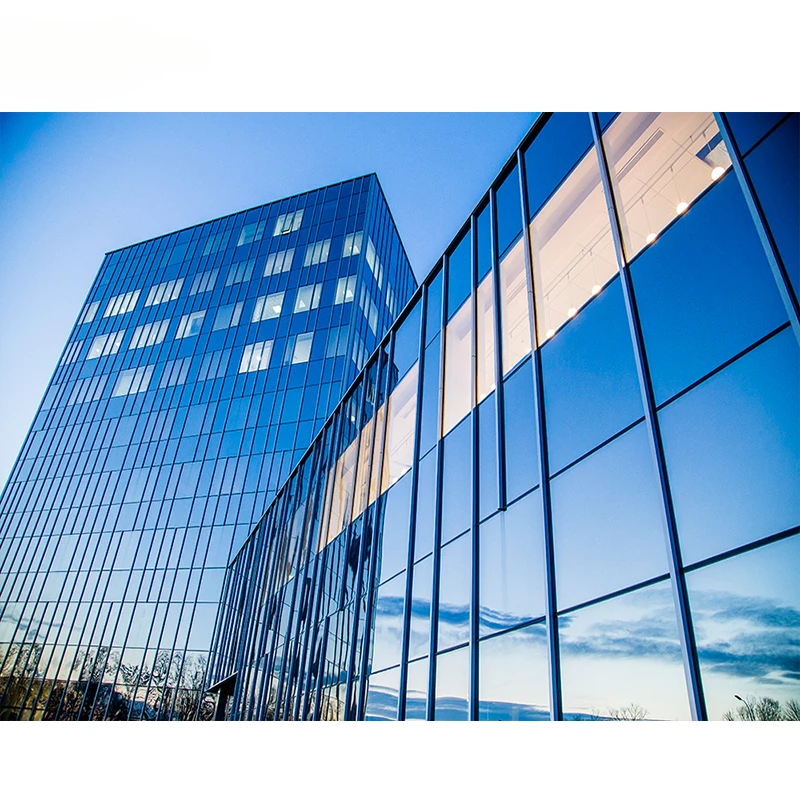 Commercial building office exterior glass facade with reflective glass design curtain wall exterior tempered glass wall panel
Commercial building office exterior glass facade with reflective glass design curtain wall exterior tempered glass wall panel