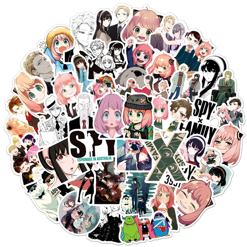 10/50/100Pcs PVC Anya Spy X Family Yor Forger Anime Cartoon Graffiti Hand Account Notebook Mobile Phone Waterproof Car Sticker
10/50/100Pcs PVC Anya Spy X Family Yor Forger Anime Cartoon Graffiti Hand Account Notebook Mobile Phone Waterproof Car Sticker