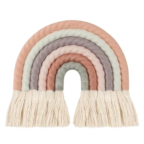 Hand-woven Nordic Rainbow Wall Hanging Ornaments Baby Bed Kids Room Decoration Nursery Decor INS Photo Props
Hand-woven Nordic Rainbow Wall Hanging Ornaments Baby Bed Kids Room Decoration Nursery Decor INS Photo Props