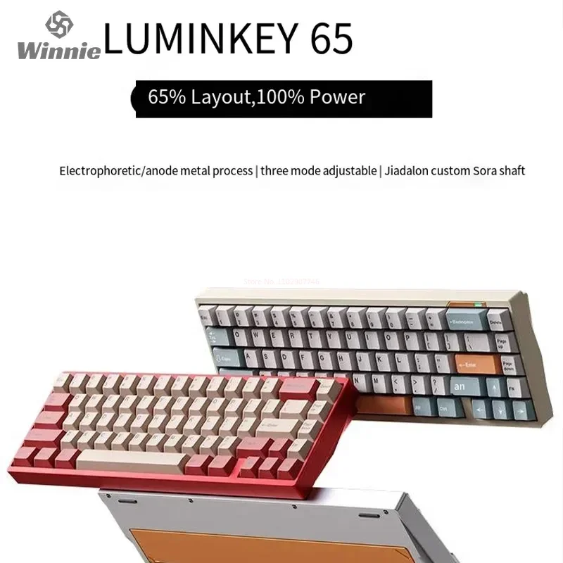Комплект механической клавиатуры Luminkey65, 67 клавиш, три режима, Беспроводная Bluetooth клавиатура Pbt, колпачок клавиш, 4400 мАч, индивидуальная офисная игровая клавиатура
Комплект механической клавиатуры Luminkey65, 67 клавиш, три режима, Беспроводная Bluetooth клавиатура Pbt, колпачок клавиш, 4400 мАч, индивидуальная офисная игровая клавиатура
