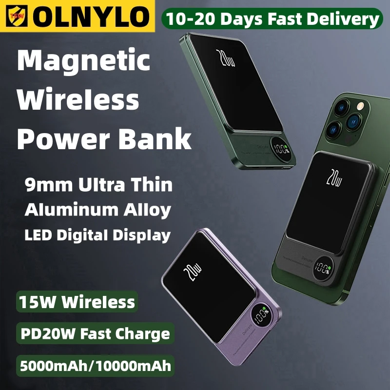 New Magsafe Power Bank For Apple iPhone 15 14 13 12 Magnetic Powerbank Portable Wireless Charger External Auxiliary Battery Pack
New Magsafe Power Bank For Apple iPhone 15 14 13 12 Magnetic Powerbank Portable Wireless Charger External Auxiliary Battery Pack
