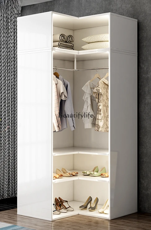 Corner Multi-Functional White L-Shaped Right Angle Nordic Bedroom Locker with Light
Corner Multi-Functional White L-Shaped Right Angle Nordic Bedroom Locker with Light