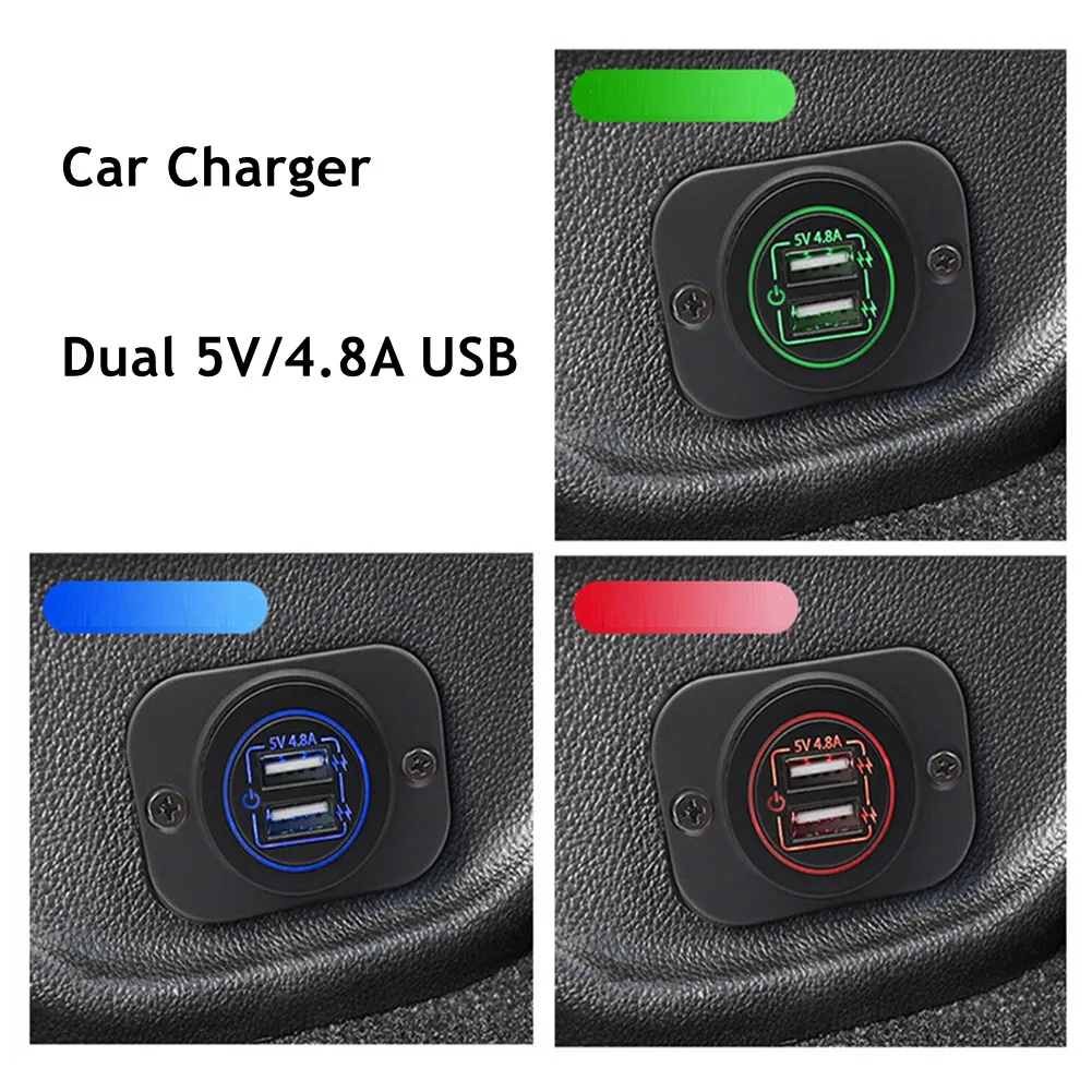 Автомобильное зарядное устройство с двумя USB-портами для быстрой зарядки, выдвижная крышка Waterproof 12V/24V 5V/4.8A, быстрая зарядка, USB зарядное устройство для автомобиля, лодки, автобуса, RV
Автомобильное зарядное устройство с двумя USB-портами для быстрой зарядки, выдвижная крышка Waterproof 12V/24V 5V/4.8A, быстрая зарядка, USB зарядное устройство для автомобиля, лодки, автобуса, RV