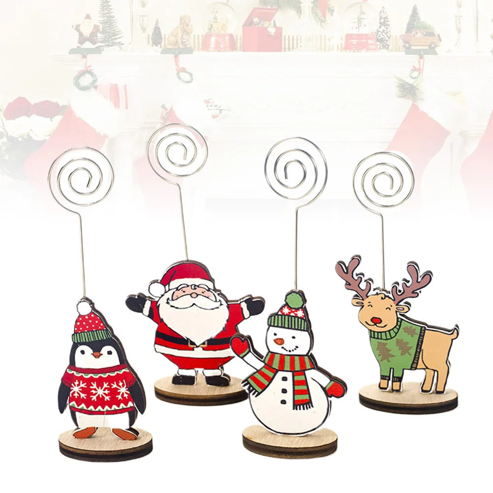 Christmas Pattern Memo Holder Cartoon Decorative Place Memo Holder Wire Table Holders with Base 16pcs for Wedding Banquet
Christmas Pattern Memo Holder Cartoon Decorative Place Memo Holder Wire Table Holders with Base 16pcs for Wedding Banquet