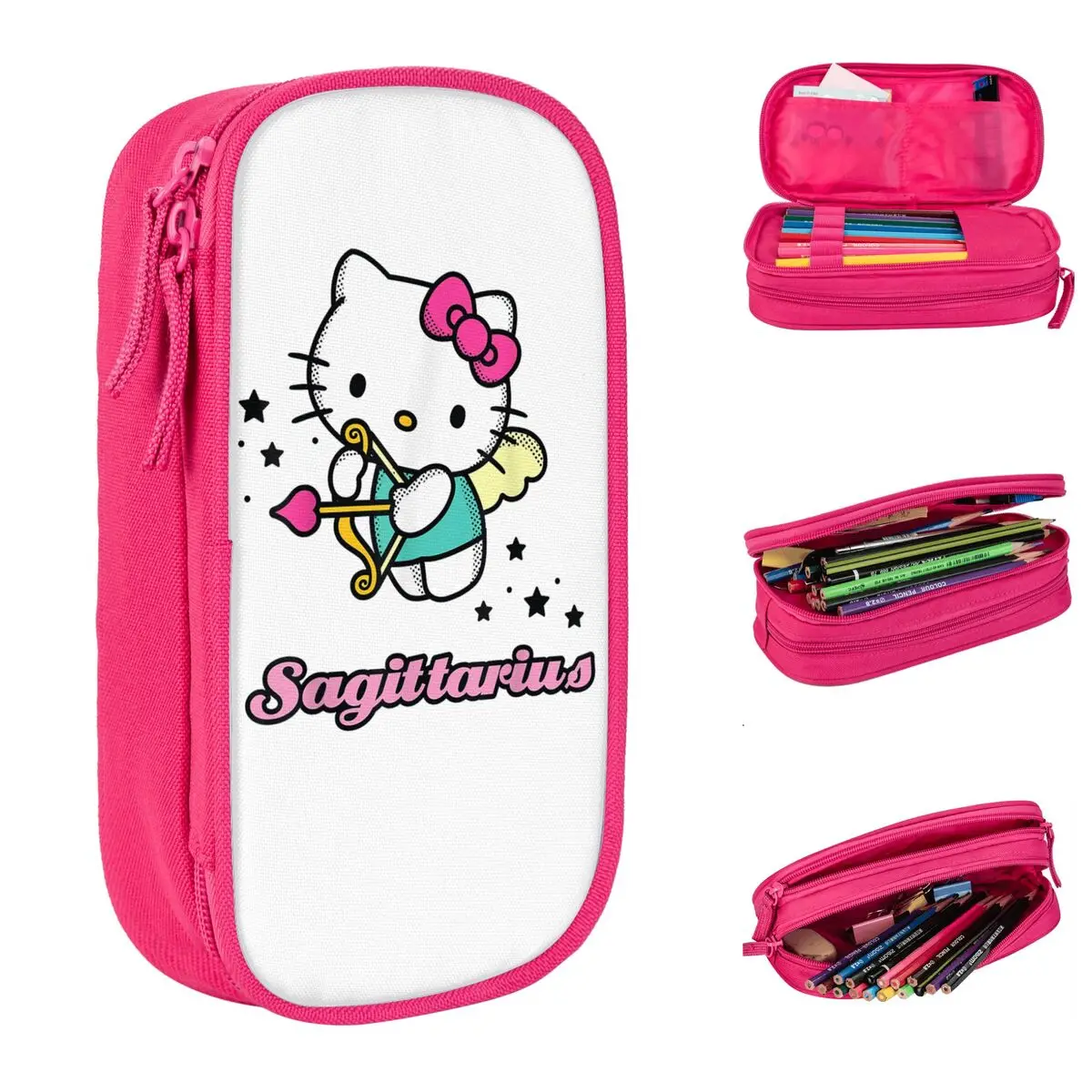 Стилус Hello Kitty со знаками Зодиака, Стрелец, милый Футляр для ручек, сумка для студентов, большой объем хранения, школьные принадлежности, пеналы на молнии
Стилус Hello Kitty со знаками Зодиака, Стрелец, милый Футляр для ручек, сумка для студентов, большой объем хранения, школьные принадлежности, пеналы на молнии