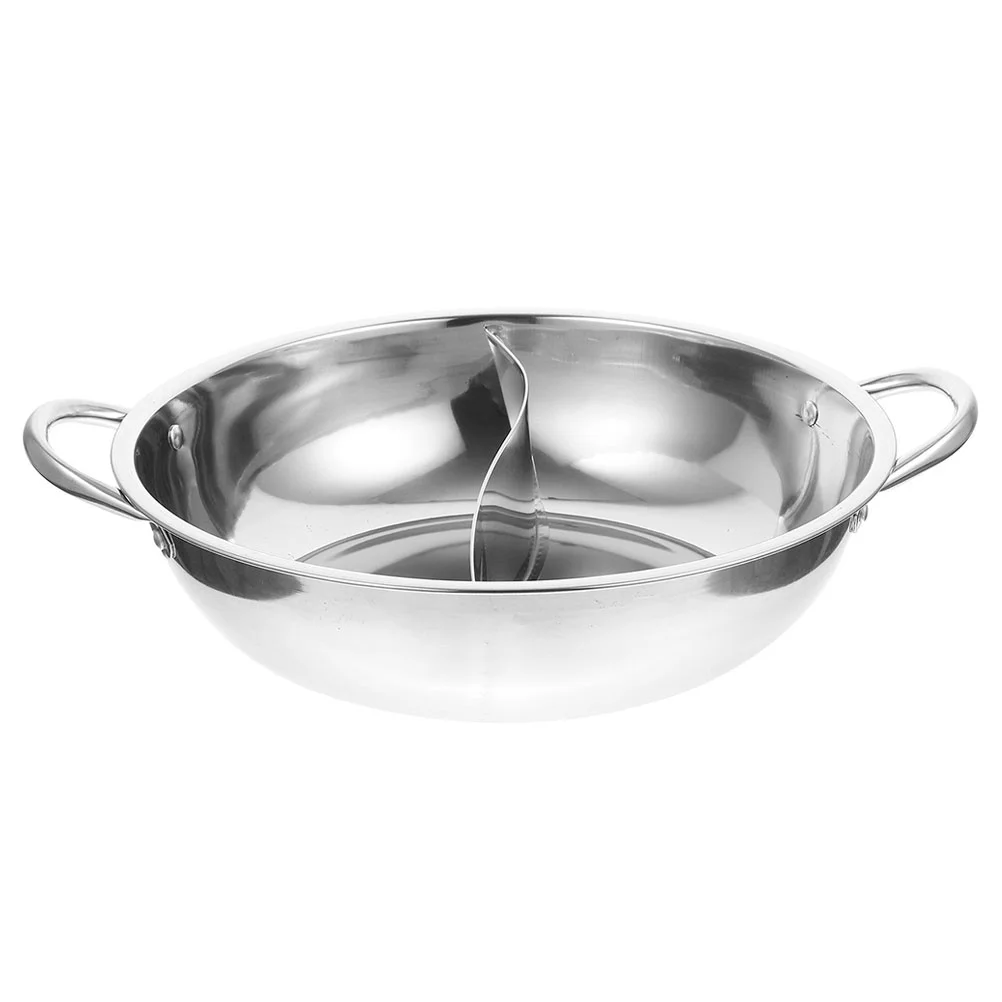 Stainless Steel Mandarin Duck Pot Chinese Style Hot Shabu Pan with Divider Hotpot
Stainless Steel Mandarin Duck Pot Chinese Style Hot Shabu Pan with Divider Hotpot