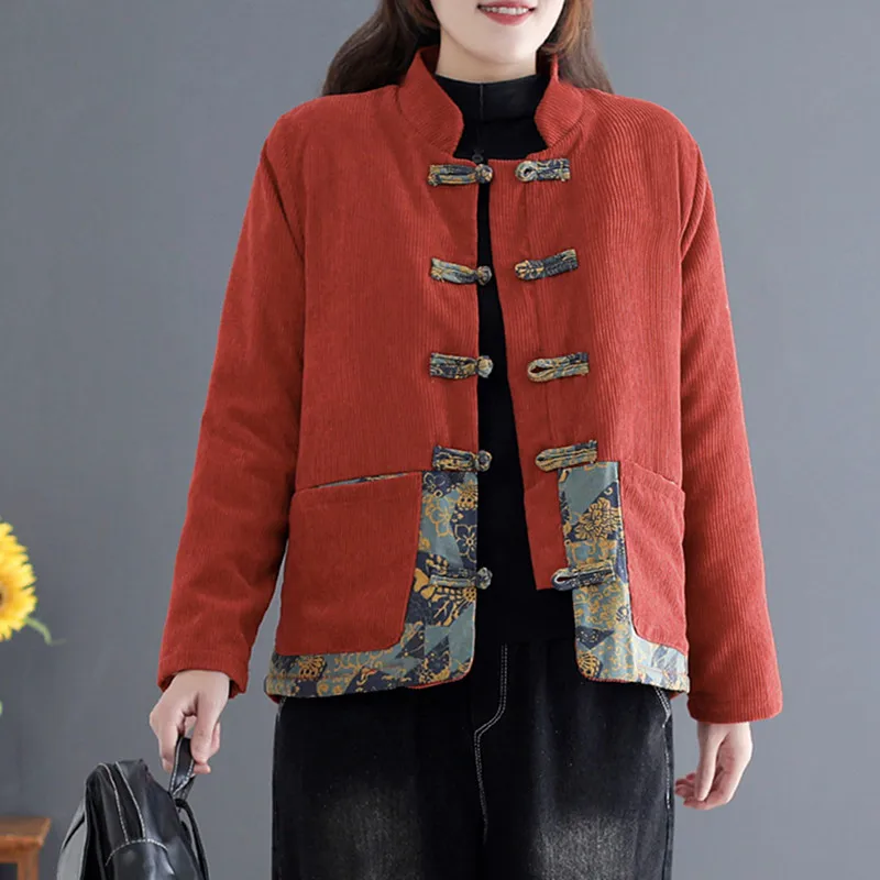 Winter National Style Embroidery Thicken Short Coat Women Chinese Style Vintage Loose Padded Jacket Female Tradition Tang Suit
Winter National Style Embroidery Thicken Short Coat Women Chinese Style Vintage Loose Padded Jacket Female Tradition Tang Suit