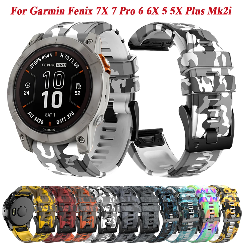 QuickFit 26 22mm Watchband For Garmin Fenix 7 7X 47mm 51mm 6 6X Pro 5 5X Plus Epix Soft Silicone Watch Easyfit Wrist Band Strap
QuickFit 26 22mm Watchband For Garmin Fenix 7 7X 47mm 51mm 6 6X Pro 5 5X Plus Epix Soft Silicone Watch Easyfit Wrist Band Strap