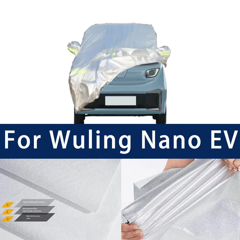 Full car hood dust-proof outdoor indoor UV protection sun protection and scratch resistance For Wuling Nano Sun visor 
Full car hood dust-proof outdoor indoor UV protection sun protection and scratch resistance For Wuling Nano Sun visor