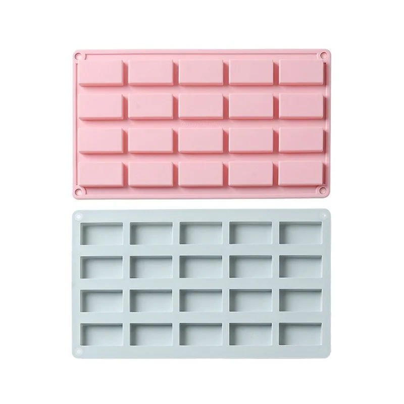 20 Holes Rectangular Silicone Cake Mold Jelly Pudding Cookie Chocolate Mold DIY Cake Decorating Accessories Ice Tray Tool
20 Holes Rectangular Silicone Cake Mold Jelly Pudding Cookie Chocolate Mold DIY Cake Decorating Accessories Ice Tray Tool