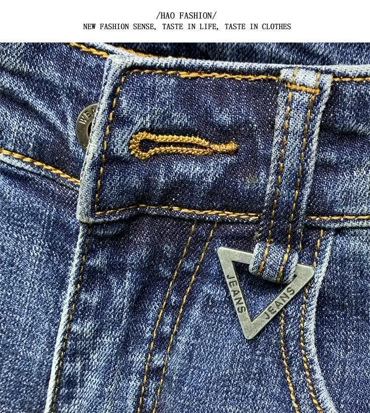 Fashion Stretch Men's Casual Denim Jeans Ripped Holes Korean Boyfriend Luxury Streetwear Slim Luxury Men's Clothing Pencil Pants 50 S3d11801c60c844179b3e9bb5c9753046k