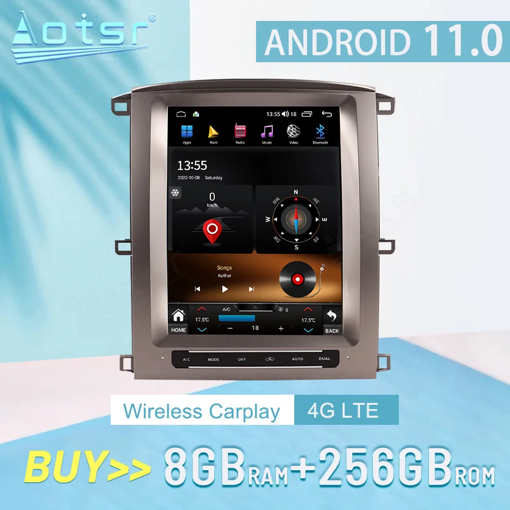

For LEXUS LC100 2004-2007 CARPLAY Android 12 Car Radio Stereo Receiver Autoradio Multimedia Player GPS Navigation