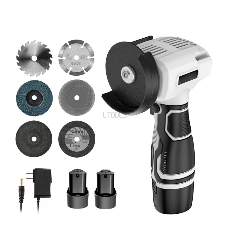 

76W Mini Handheld Polishing Machine Rechargeable Brush Lithium Angle Grinder 10000 Speed Band Saw Blade All Copper Wire Motor
