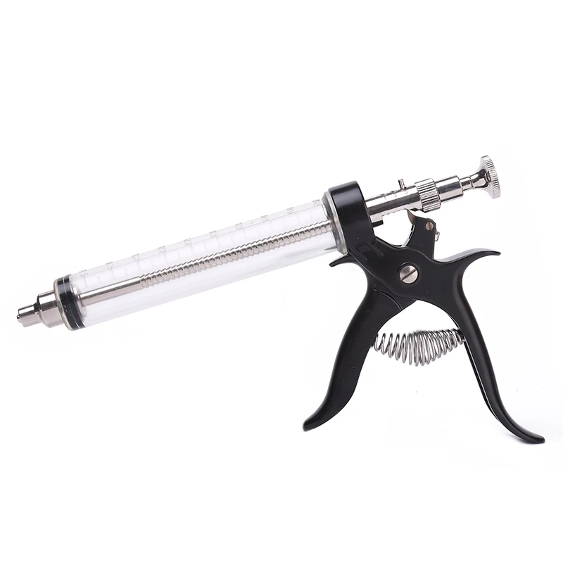 Semi-automatic continuous pig cattle and sheep vaccine syringe for animals 25ml.50ml metal injection needle
Semi-automatic continuous pig cattle and sheep vaccine syringe for animals 25ml.50ml metal injection needle
