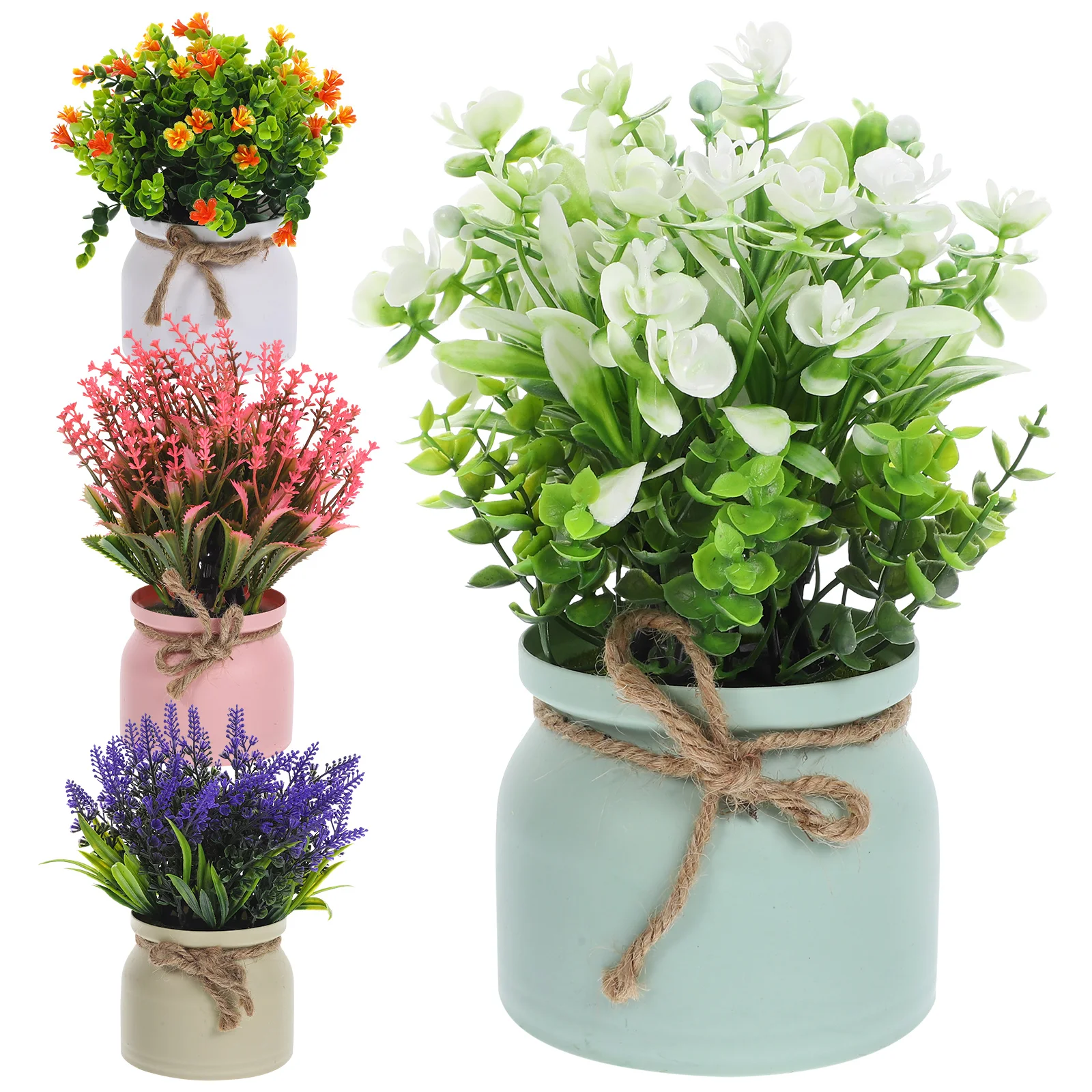 4 Pcs Office Desk Decorations Small Artificial Plants in Pots Flowers for Outdoors Plastic Potted Fake Planta
4 Pcs Office Desk Decorations Small Artificial Plants in Pots Flowers for Outdoors Plastic Potted Fake Planta
