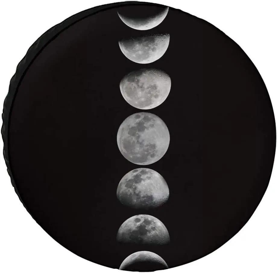 Crystal Emotion Spare Tire Covers 17inch, Cover for Jeep Trailers Cars Rvs SUV Camper, Phases of The Moon Custom Polyester Wheel
Crystal Emotion Spare Tire Covers 17inch, Cover for Jeep Trailers Cars Rvs SUV Camper, Phases of The Moon Custom Polyester Wheel