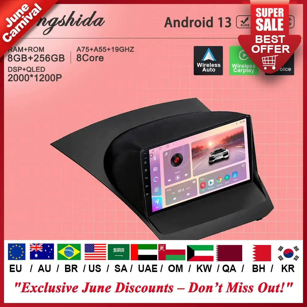 Car Android 13 For Ford Fiesta Mk7 2009 2010 2011 - 2017 Auto Radio Multimedia Player Navigation No 2din DVD WIFI BT Dash Cam
Car Android 13 For Ford Fiesta Mk7 2009 2010 2011 - 2017 Auto Radio Multimedia Player Navigation No 2din DVD WIFI BT Dash Cam