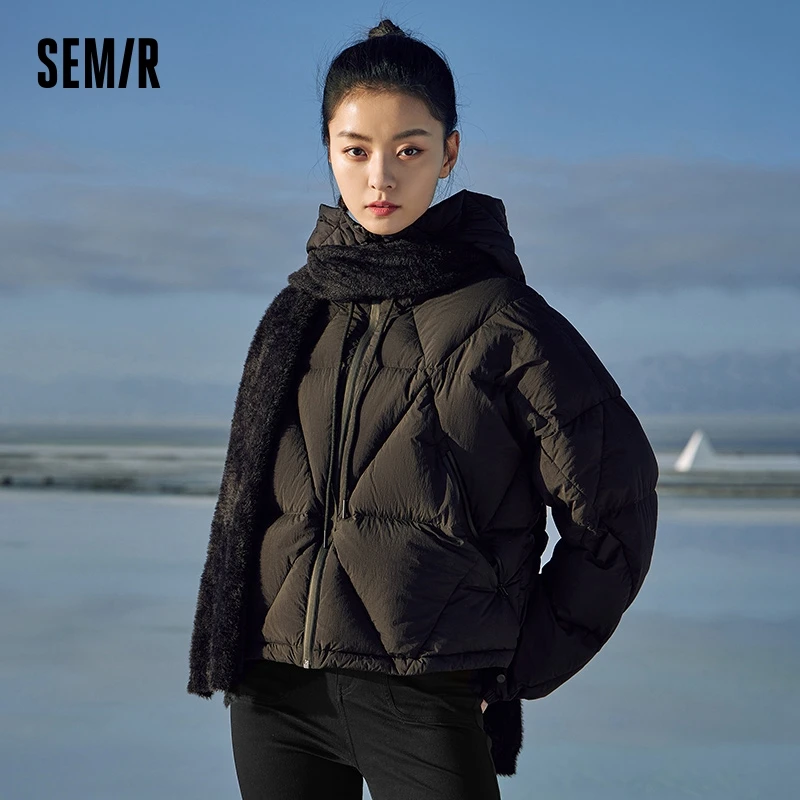 Куртка Semir женская черная с капюшоном, пуховик свободного покроя, теплая плотная куртка, новый дизайн, зима 2023
Куртка Semir женская черная с капюшоном, пуховик свободного покроя, теплая плотная куртка, новый дизайн, зима 2023