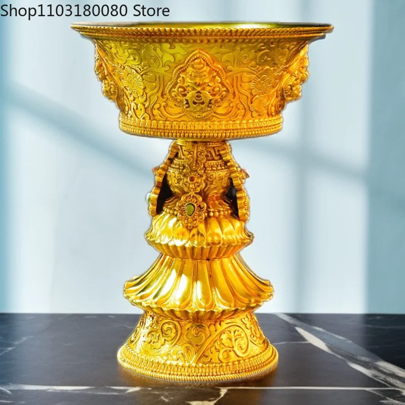 Copper gilding Butter lamp candle holder Tibet Multifunction Eight auspicious candleholder candlestick Large 28cm,20cm,15cm
Copper gilding Butter lamp candle holder Tibet Multifunction Eight auspicious candleholder candlestick Large 28cm,20cm,15cm