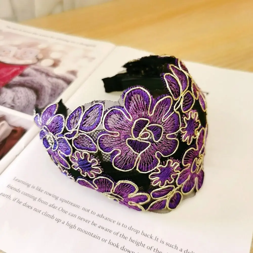 Flower Women Hair Hoop Mesh Headband Wide Side Mother Hair Hoop Embroidery Tooth Hair Hoop Korean Head Wrap Hair Decoration
Flower Women Hair Hoop Mesh Headband Wide Side Mother Hair Hoop Embroidery Tooth Hair Hoop Korean Head Wrap Hair Decoration