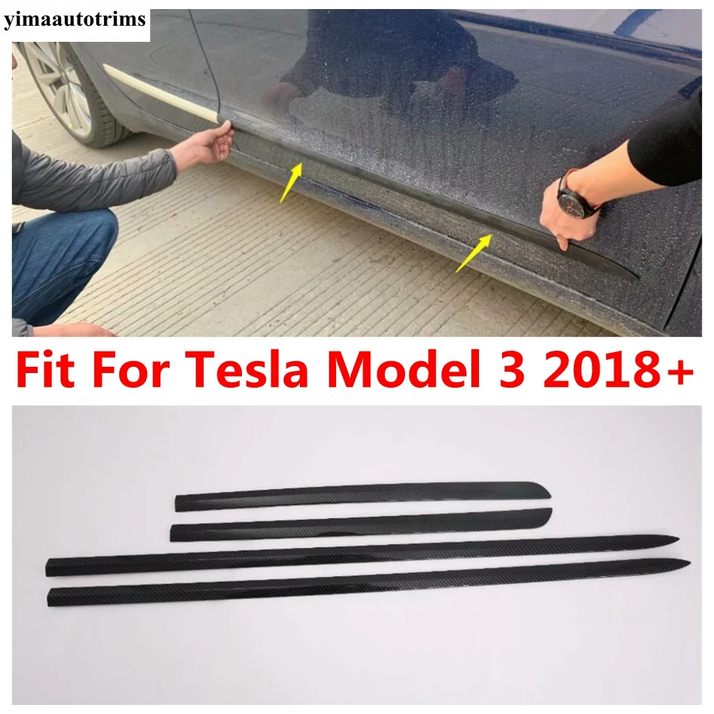Car Side Door Body Molding Strip Anti-scratch Protector Cover Trim Fit For Tesla Model 3 2018 - 2021 Chrome Exterior Accessories
Car Side Door Body Molding Strip Anti-scratch Protector Cover Trim Fit For Tesla Model 3 2018 - 2021 Chrome Exterior Accessories