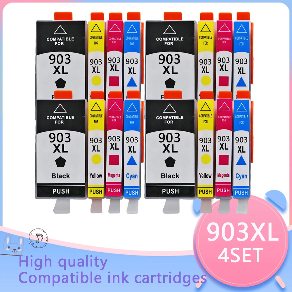 903XL Ink Cartridges Replacement for HP 903 XL Compatible for HP Officejet Pro 6950 6970 6760 All-in-one Inkjet Printer
903XL Ink Cartridges Replacement for HP 903 XL Compatible for HP Officejet Pro 6950 6970 6760 All-in-one Inkjet Printer