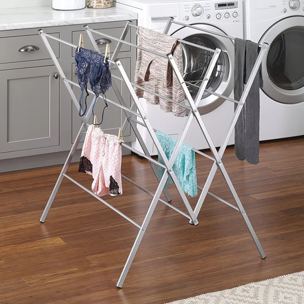 Hangers for Clothes Drying Rack Silver Free Shipping Folding Clothesline Hanger Racks Laundry Storage Organization Home Garden
Hangers for Clothes Drying Rack Silver Free Shipping Folding Clothesline Hanger Racks Laundry Storage Organization Home Garden