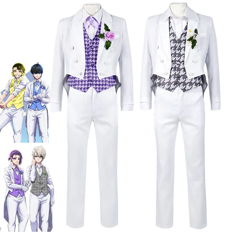 Anime Blue Lock Reo Mikage Seishiro Nagi Suit Cosplay Costume Man Coat Vest Shirt Pants Suit Party Clothes Halloween Costumes
Anime Blue Lock Reo Mikage Seishiro Nagi Suit Cosplay Costume Man Coat Vest Shirt Pants Suit Party Clothes Halloween Costumes
