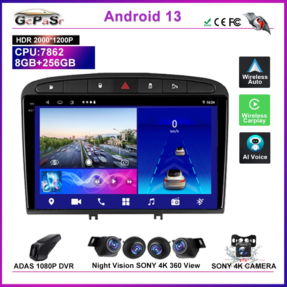 Автомобильный радиоприемник Android 13 для Peugeot 408 1 2012 - 2020 для Peugeot 30 мультимедиа Carplay GPS навигация авто высокопроизводительный ЦП
Автомобильный радиоприемник Android 13 для Peugeot 408 1 2012 - 2020 для Peugeot 30 мультимедиа Carplay GPS навигация авто высокопроизводительный ЦП