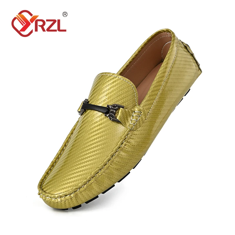 YRZL Leather Loafers for Men Handmade Moccasins Gold Flats Casual Leather Shoes Luxury Slip on Comfy Mens Loafers Big Size 46
YRZL Leather Loafers for Men Handmade Moccasins Gold Flats Casual Leather Shoes Luxury Slip on Comfy Mens Loafers Big Size 46