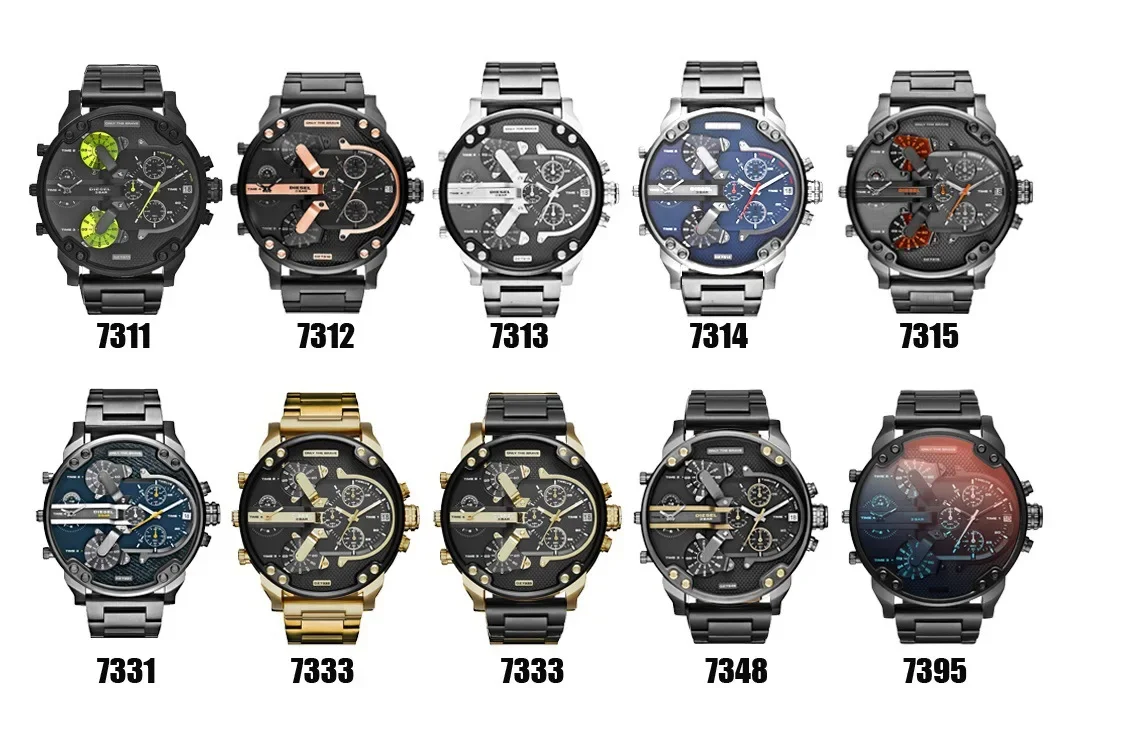 Fashionable Trendy Unique Casual Wristwatch Large Dial Alloy Steel Strap 7370 Movement Dz Watch Fashionable Trendy Unique Casual Wristwatch Large Dial Alloy Steel Strap 7370 Movement Dz Watch